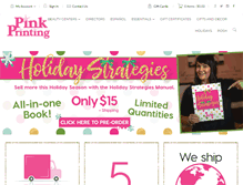 Tablet Screenshot of pinkprinting.com